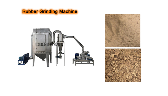 Stainless Steel Rubber Particles Pulverizer Machine SUS304 2500 Mesh 100 - 4000 Kg/H