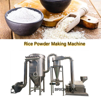 Machine voor het maken van voedselpoeder van rijst, maïs, wieten, kruiden en kruiden