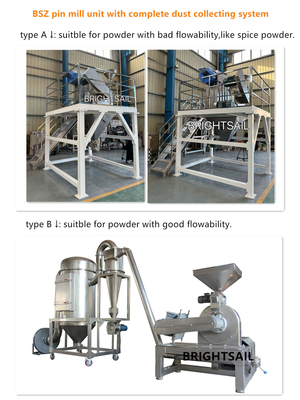 Brightsail Sesame breedkamersnoer molen Sesame High Speed Pin Mill machine voor het maken van voedselpoeder