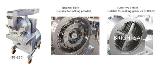 SUS chemische poeder kleine hamermolen laboratorium hamermolen chemische poeder slijpmachine van Brightlsail met CE
