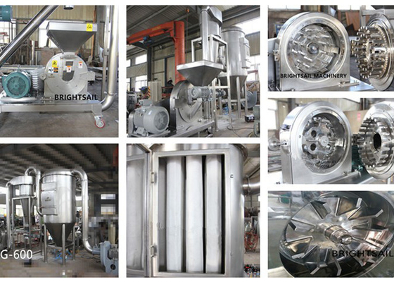 Voedselindustrie Sugar Milling Machine 12 tot 120 Mesh Powder Making